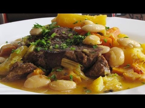 Receta de estofado de carne de cerdo y maíz / Stew pork and corn recipe