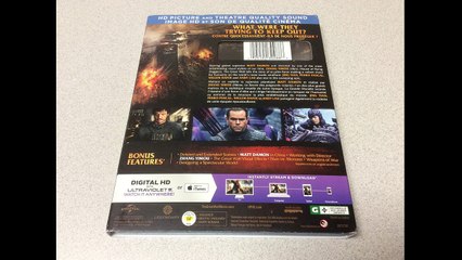 Critique du film The Great Wall (La grande muraille) en combo Blu-ray/DVD