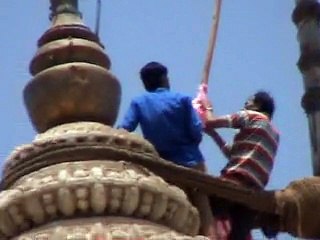Dwarkadheesh Temple`s-Flag Hosting-Gujarat