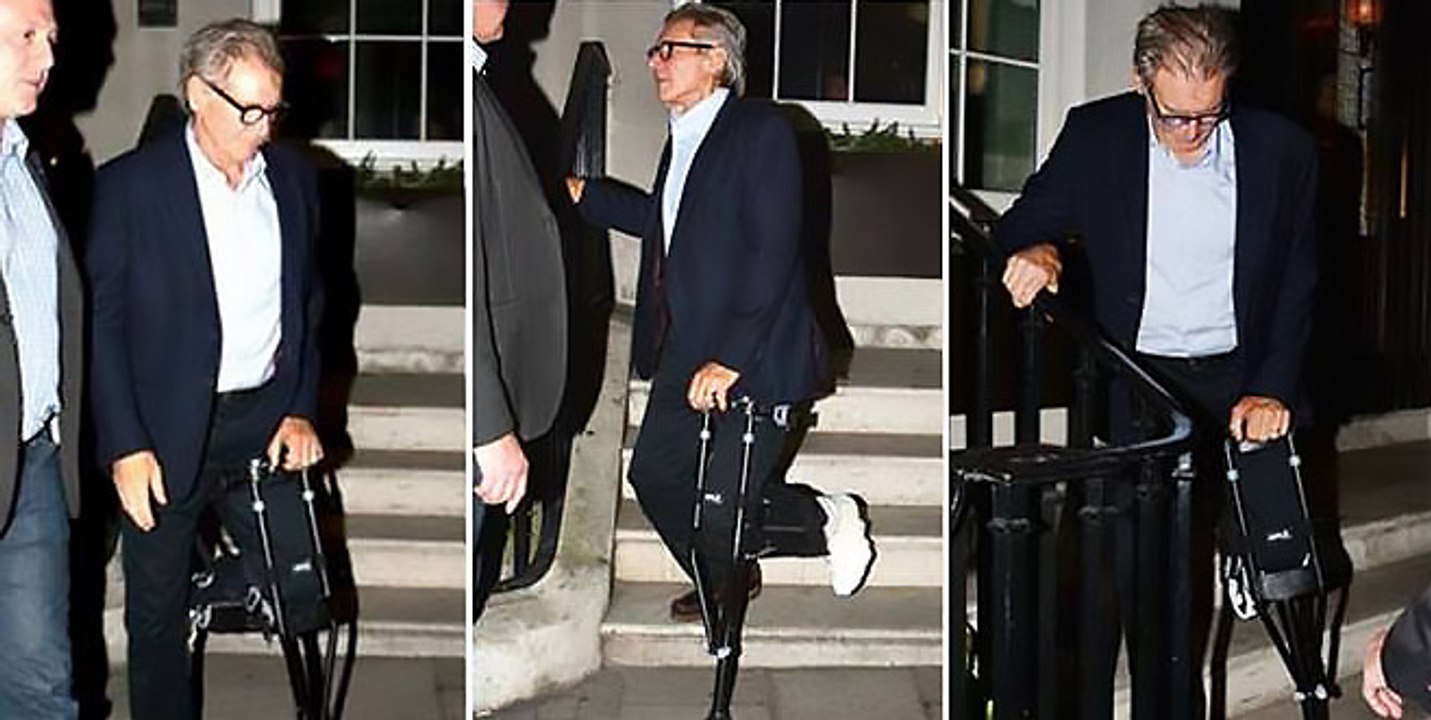 Harrison Ford Using the iWalk2.0 Hands Free Crutch