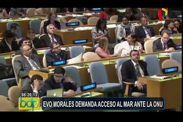 ONU: Evo Morales denuncia invasión que privó a Bolivia del mar