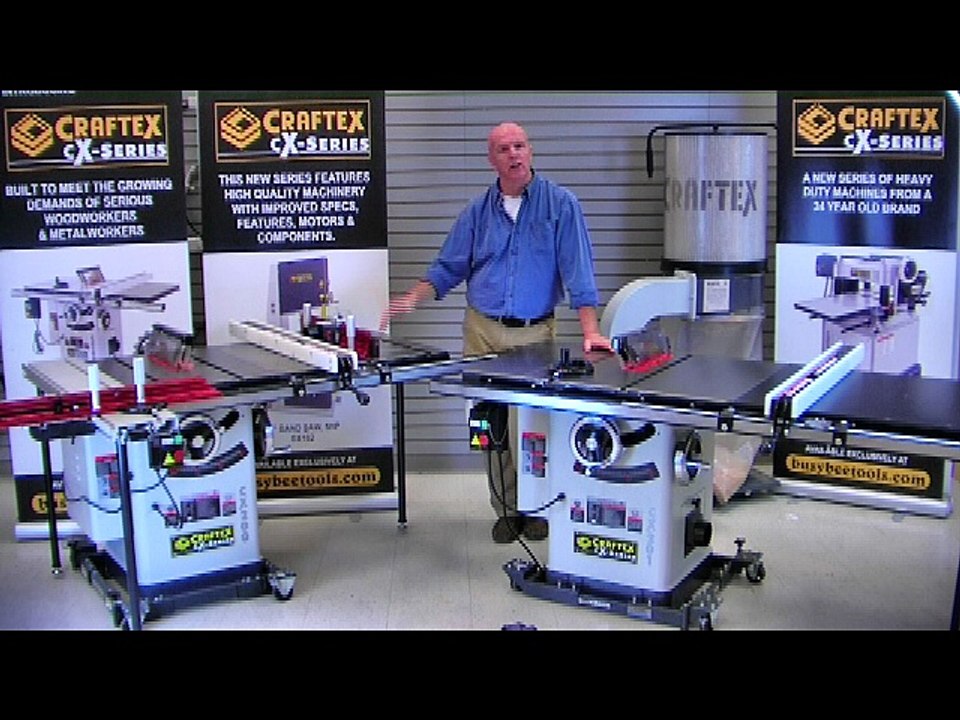 10" Cabinet Table Saw with 50" Rails CX201 Craftex CX-Series from Busy Bee Tools