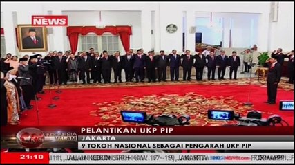 Presiden Jokowi Lantik 9 Tokoh Nasional Sebagai UKP PIP