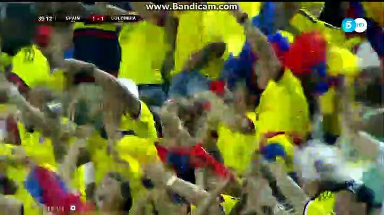 Edwin Cardona Goal HD Spain 1-1 Colombia 07.06.2017 HD