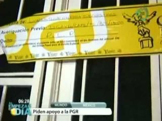 Procuraduría del DF, pide colaboración de la PGR