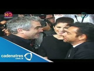 Alfonso Cuarón y Eugenio Derbez tiene un encuentro efusivo en el cine de Morelia