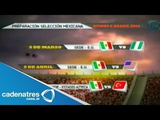 Calendario de partidos de la Selección Mexicana rumbo a brasil 2014