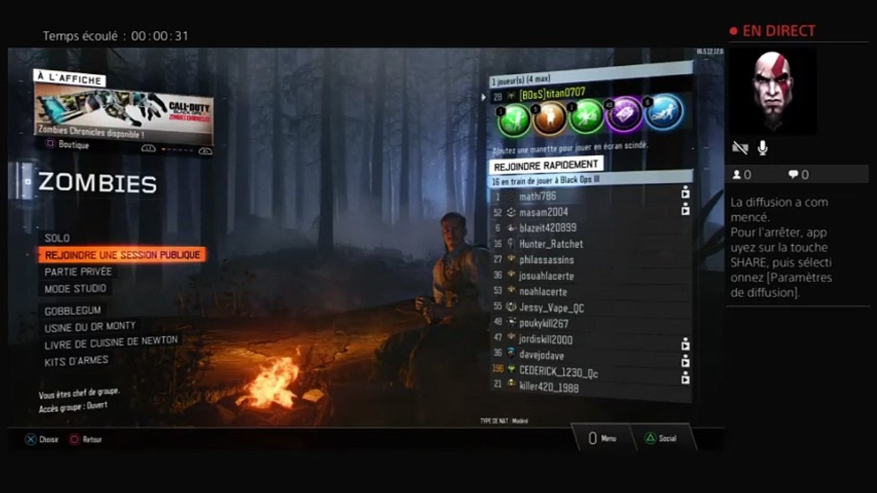 Diffusion PS4 en direct de titan0707