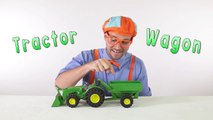 Tractor toy for toddlers - Learn colors a234234hildren _ Blippi Toys