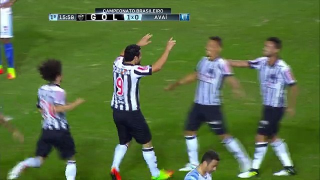 gol do Atletico MG 1 x 0 Avai Brasileirão 2017 1º turno 5ª rodada