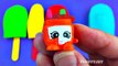 Learn Colors with Play Doh Popsicle Surprise Toys Inside Out Shopkins Hello Kitty Spongebob,Cartoons movies 2017