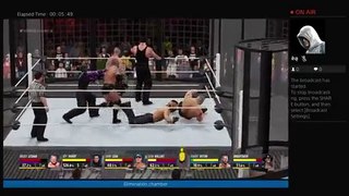 Jeff Hardy VS Brock Lesnar VS Seth Rollins VS Randy Orton VS Undertaker VS John Cena Elimination cha (166)