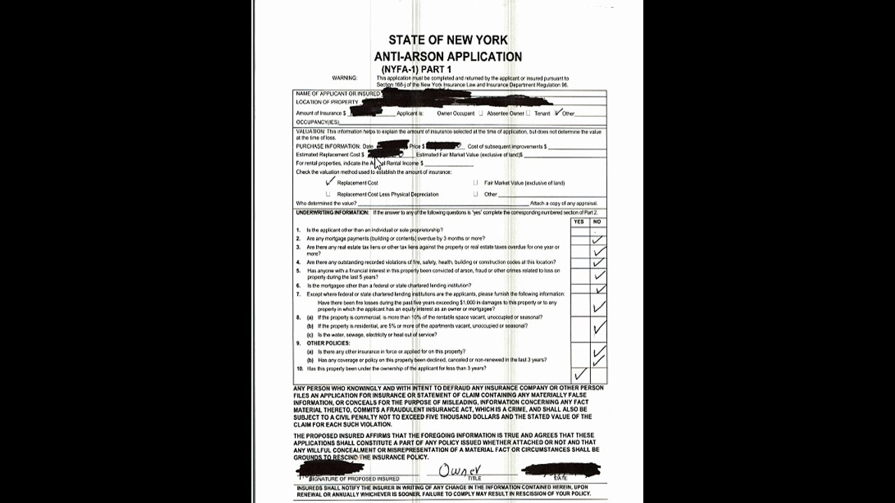Anti arson form part  1