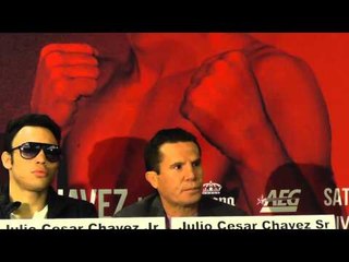 julio cesar chavez jr vs fonfara press conference - EsNews
