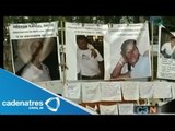 Plantón frente a SEGOB / Familiares de desaparecidos hacen plantón