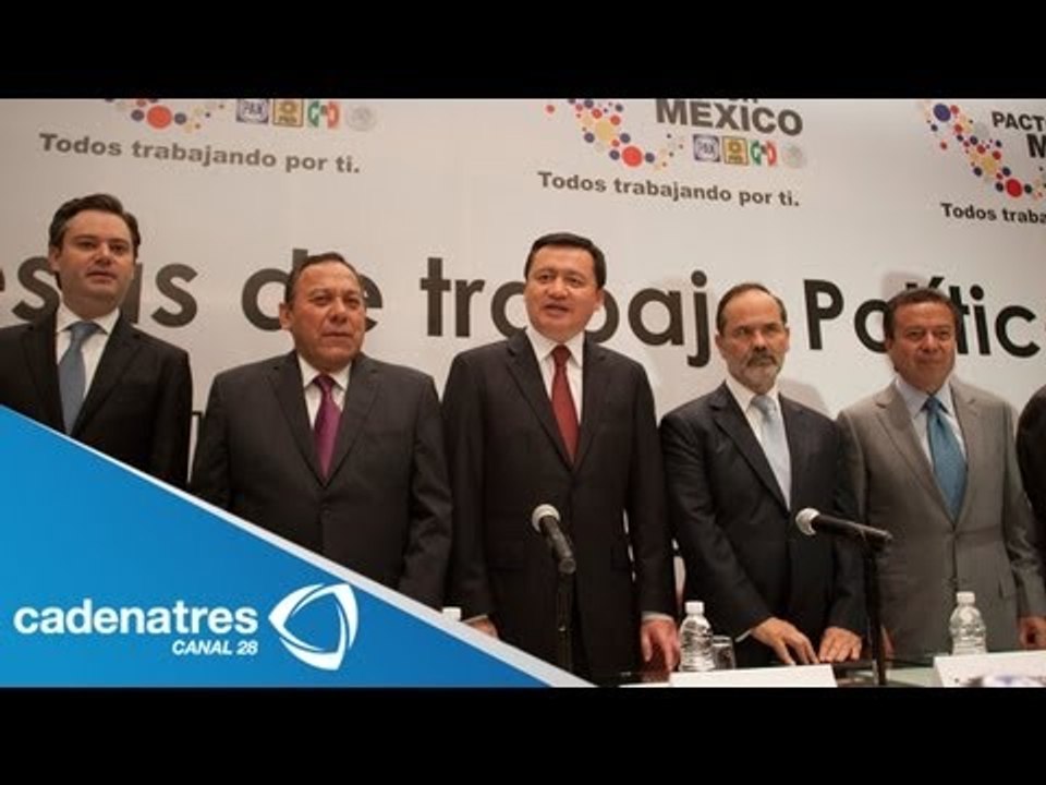 Detalles de la mesa de trabajo de la Reforma Político Electoral que instala el Pacto por México