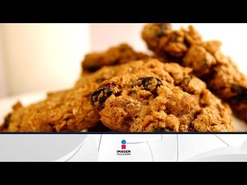 Receta de galletas de avena con chispas de chocolate / Oatmeal cookies with chocolate chips