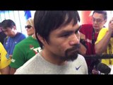 Manny Pacquiao What happens after mayweather fight