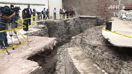 Ancient Aztec temple, ball court found in Mexico City