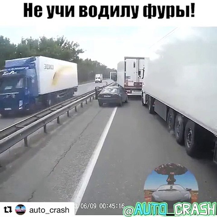 La vengeance de chauffeurs routiers qui bloquent un automobiliste qui a eu un geste malheureux