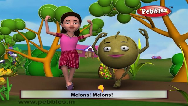 Melons | 3D animated nursery rhymes for kids with lyrics | popular Fruits rhyme for kids | melons song | Fruits songs | Funny rhymes for kids | cartoon | 3D animation | Top rhymes of fruits for children