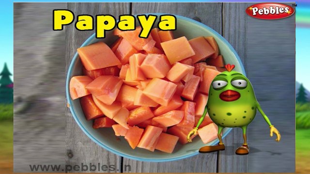 Papaya | 3D animated nursery rhymes for kids with lyrics | popular Fruits rhyme for kids | Papaya song | Fruits songs | Funny rhymes for kids | cartoon | 3D animation | Top rhymes of fruits for children