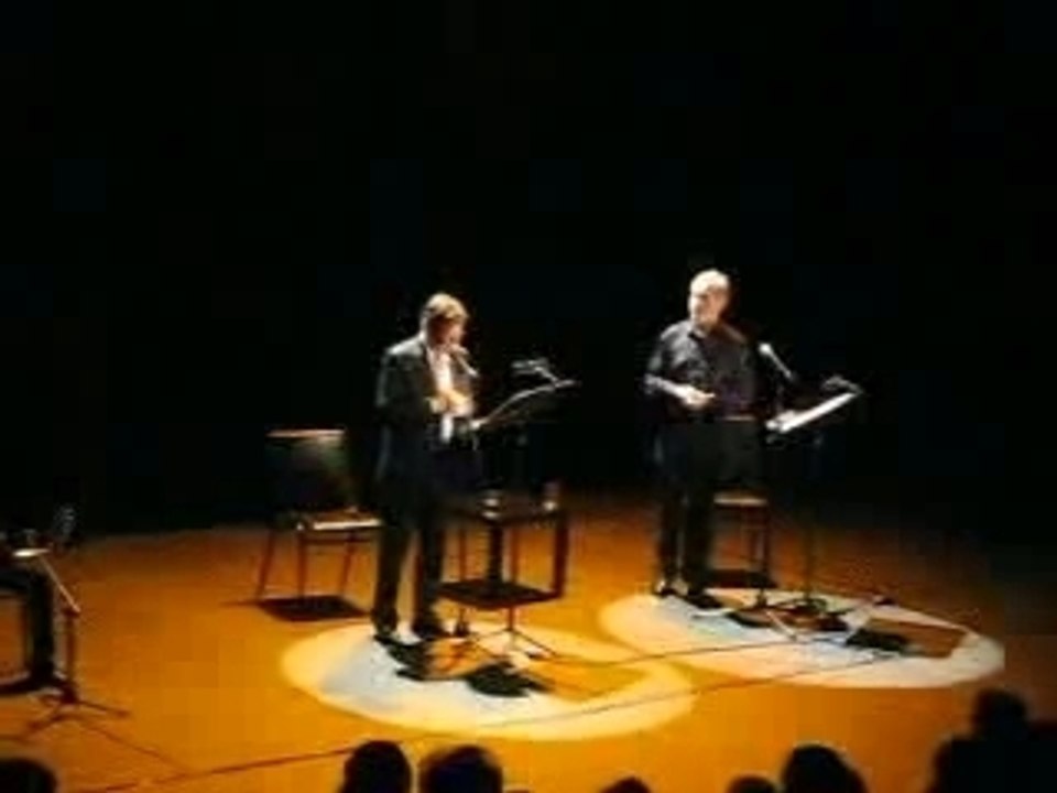 Mahmoud Darwich et Didier Sandre