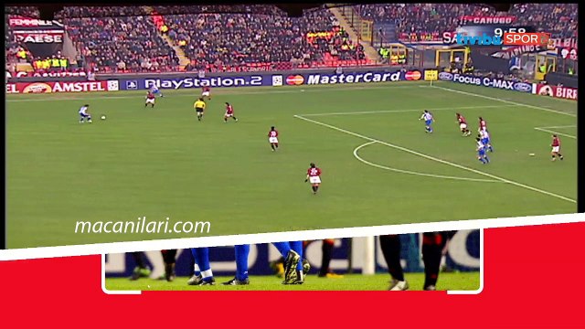 [HD] 23.03.2004 - 2003-2004 UEFA Champions League Quarter Final 1st Leg AC Milan 4-1 Deportivo de La Coruna (Only Two Goals)