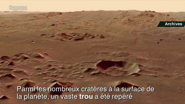 Un trou étrange découvert sur la planète Mars