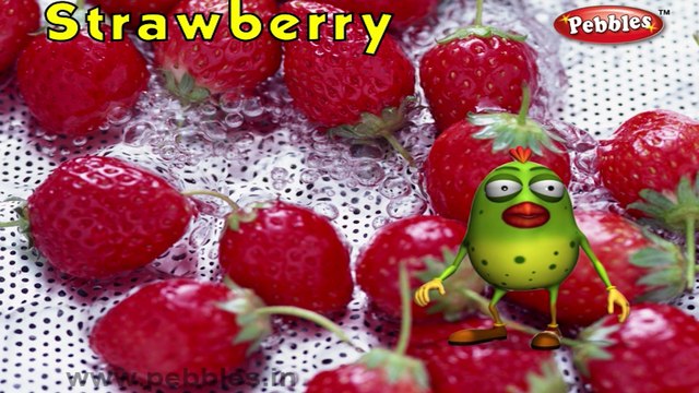 Strawberry | 3D animated nursery rhymes for kids with lyrics | popular Fruits rhyme for kids | Strawberry song | Fruits songs | Funny rhymes for kids | cartoon | 3D animation | Top rhymes of fruits for children