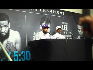 full vid Lamont Peterson post Garcia fight press conference EsNews
