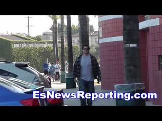 manny pacquiao morning run last two weeks of camp in LA for Mayweather Fight - EsNews