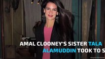 Amal Clooney's sister dedicates tribute post to newborn twins