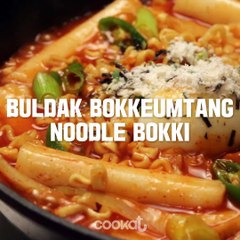 Cookat - -Buldak Bokkeumtang Noodle Bokki- Tteokbokki with spicy...