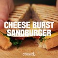 Cookat - -Cheese Burst Sandburger- sandwich- burger- I want them...