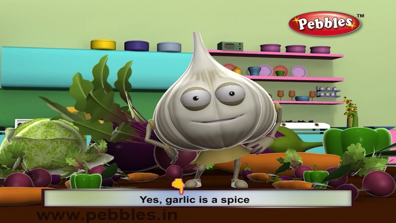 Garlic | 3D animated nursery rhymes for kids with lyrics  | popular Vegetables rhyme for kids | Garlic song  | Vegetables songs | Funny rhymes for kids | cartoon  | 3D animation | Top rhymes of Vegetables for children