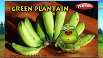 Green Plantain | 3D animated nursery rhymes for kids with lyrics  | popular Vegetables rhyme for kid
