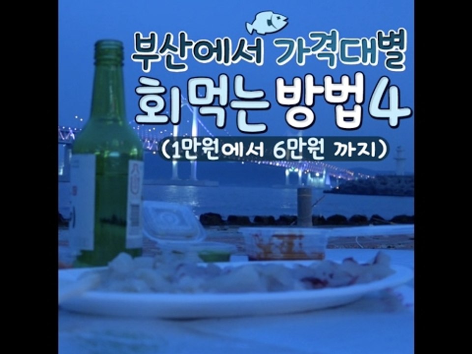 부산에서 가격대별 회 먹는방법4
