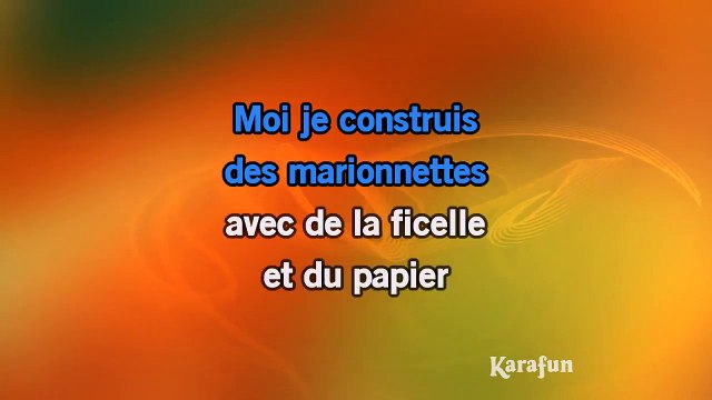 Christophe - Les marionnettes KARAOKE / INSTRUMENTAL