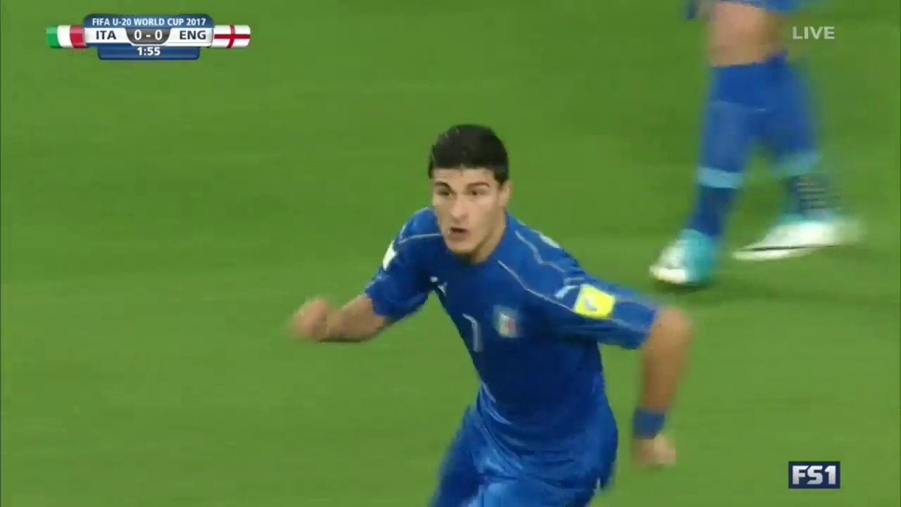 Riccardo Orsolini Goal HD - Italy U20 1 - 0 England U20 - 07.06.2017 (Full Replay)