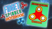 How to make DIY FIDGET SPINNER NOTEBOOK COVER / NEW TREND for Kids / Back to School ideas by FUNKARIYAN