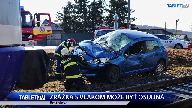 ZRAZKA S VLAKOM MOZE BYT OSUDNA