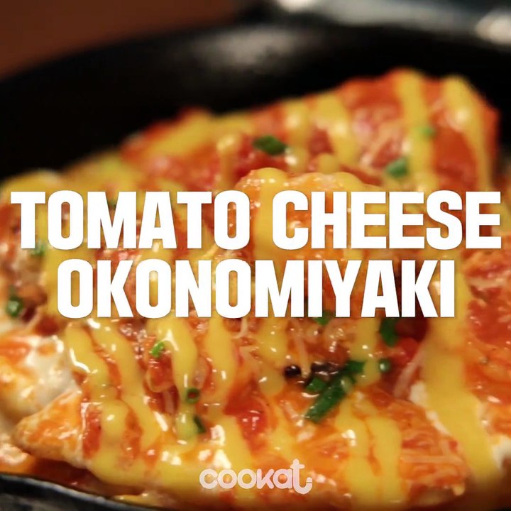 Cookat - -Tomato Cheese Okonomiyaki- no need to go to Japan for...