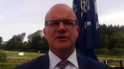 Philippe Courard, président du PS pour la province de Luxembourg explique l'alliance PS/MR pour les élections à Bastogne
