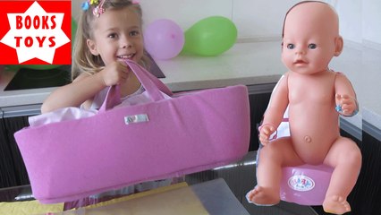 Беби Борн обзор сумка-кроватка для Беби Борна Baby Born