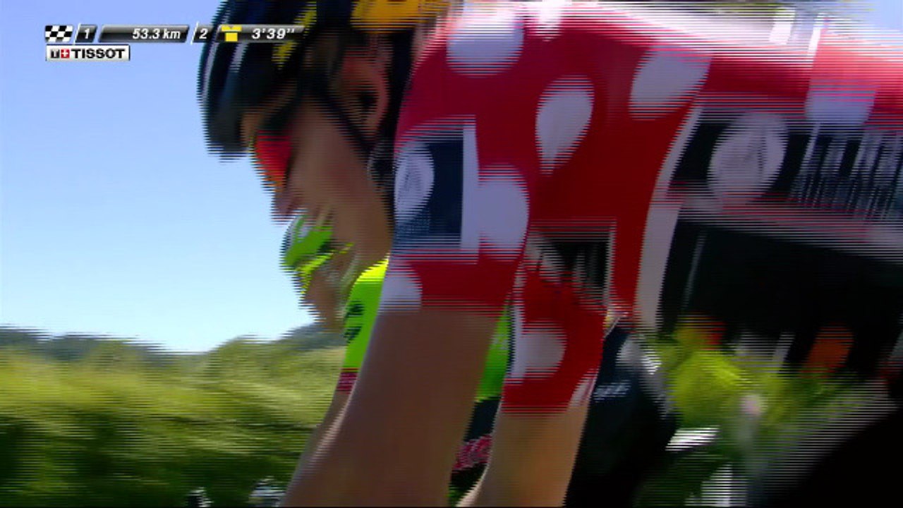 Les 4 hommes de tête à 50 km de l'arrivée / The 4 men of the breakaway with 50 km to go - Étape 5 / Stage 5 - Critérium du Dauphiné 2017