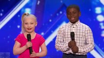 America's Got Talent 2017 Simon Hates Child Dance Duo Artyon & Paige Full Audition S12E02