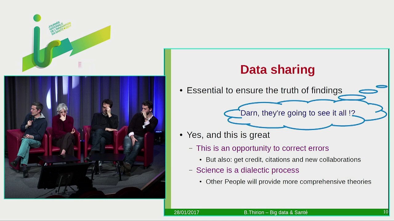 Conférence Big Data et santé - Journée nationale de l'innovation en santé 2017