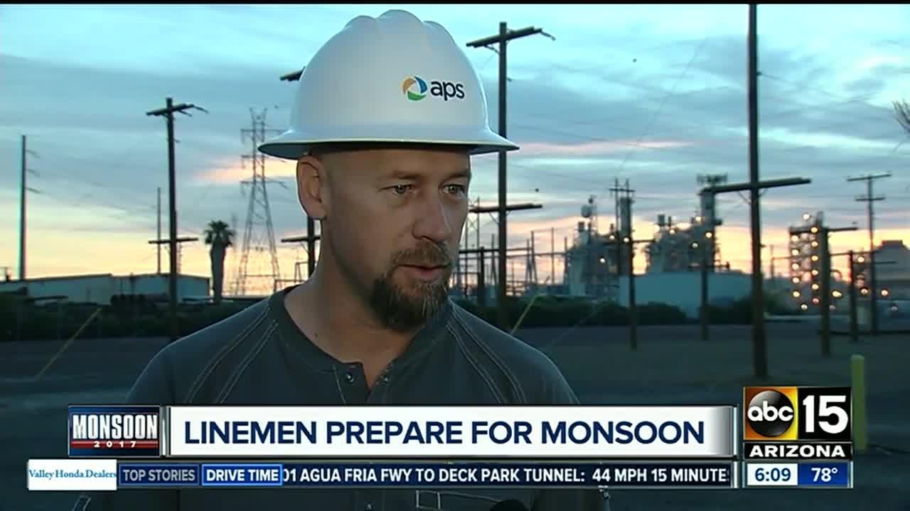 APS linemen prepare for monsoon