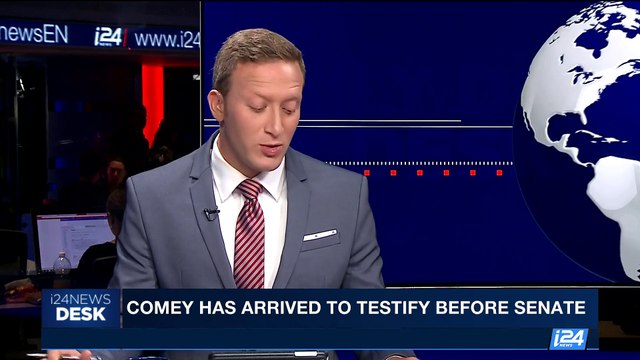 i24NEWS DESK | Comey has arrived to testify before Senate | Thursday, June 8th 2017